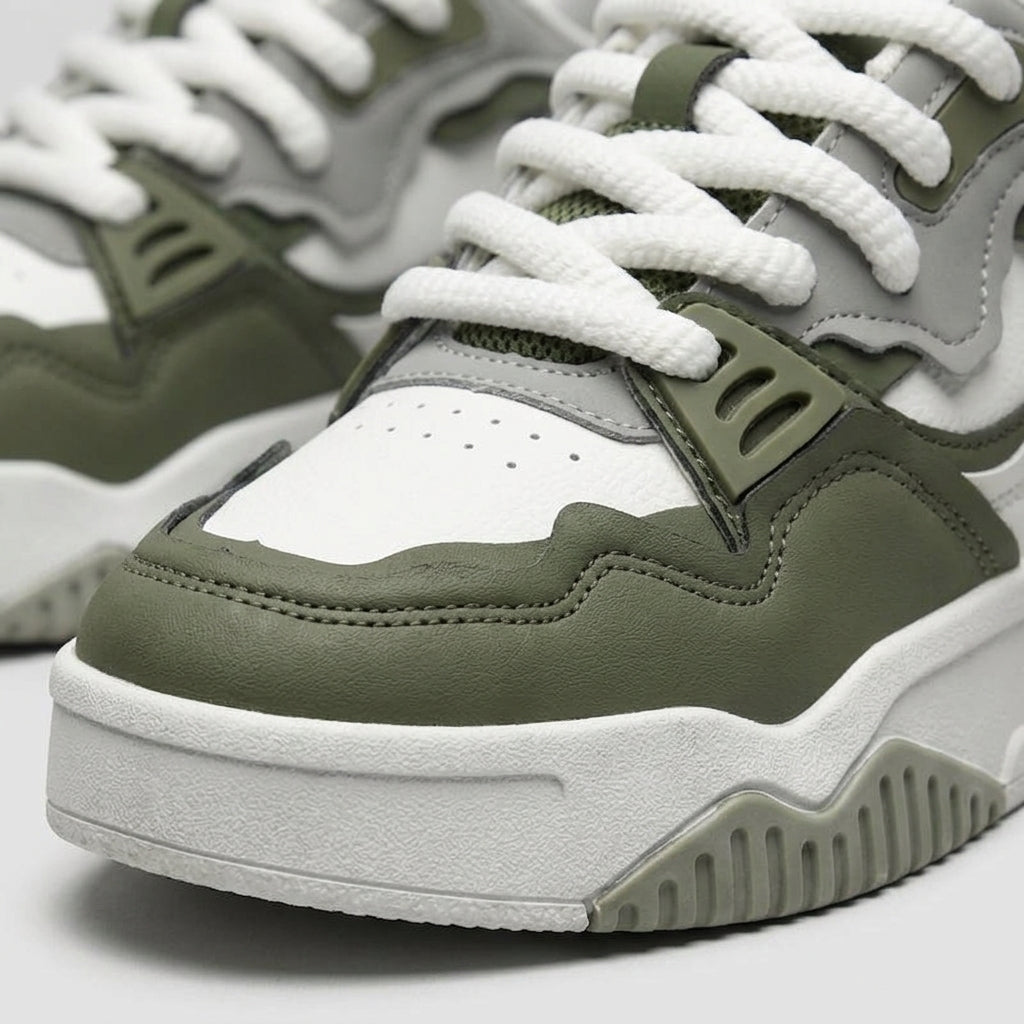 Men's Sneakers Low-Top Retro Basketball Lace-Up Casual Athletic