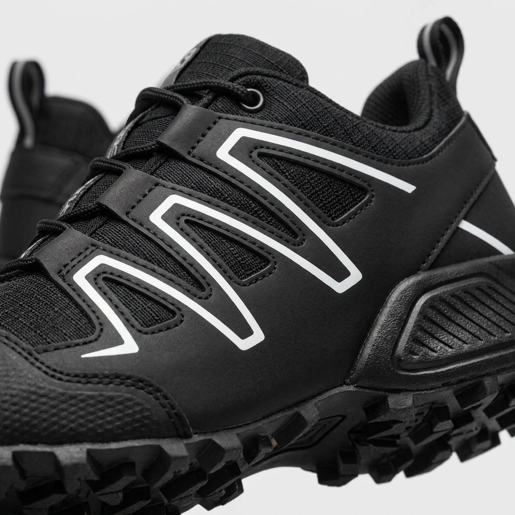Men's Trail Low Top Sneakers - Lace-Up - Mesh and Overlay Upper