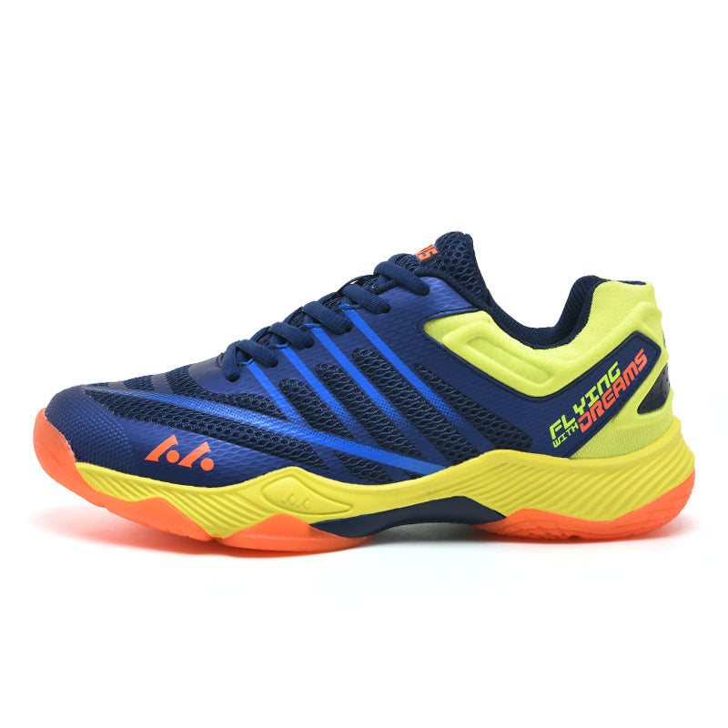Men's Lace-Up Pickleball/Court Shoes with Mesh Upper and Rubber Sole