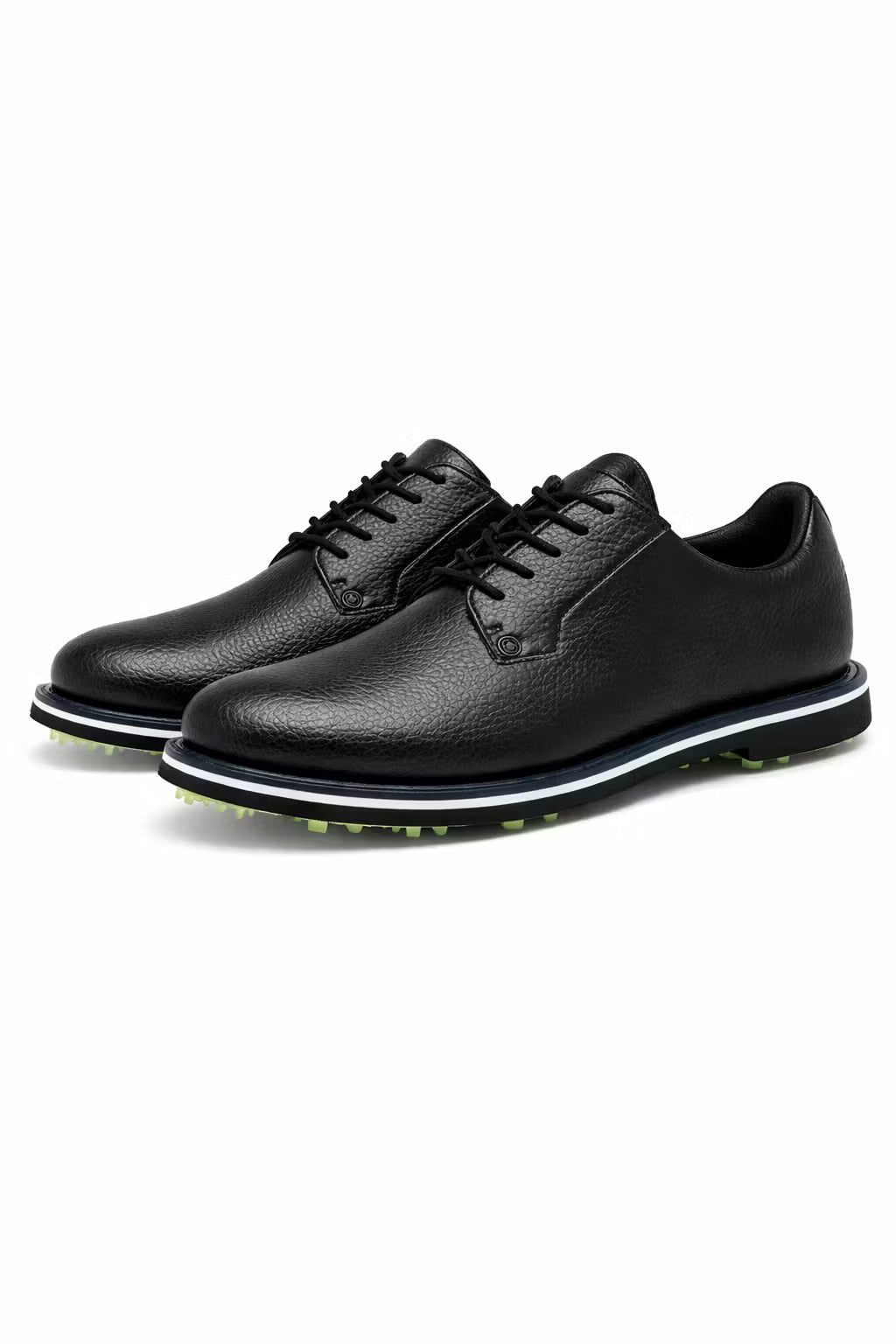 Men's Golf Shoes - Lace-Up - Textured Upper - Traction Sole