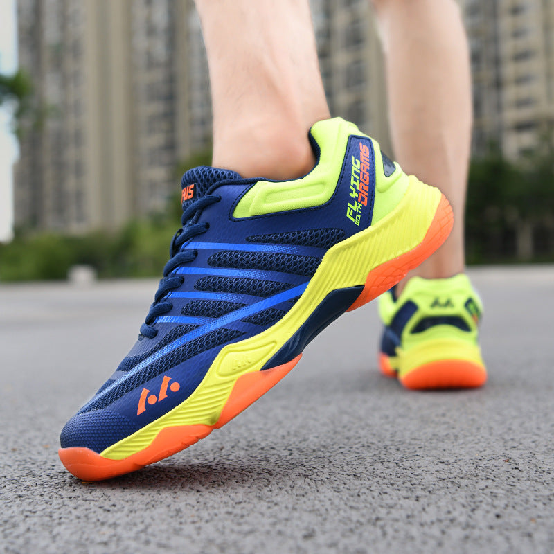 Men's Lace-Up Pickleball/Court Shoes with Mesh Upper and Rubber Sole