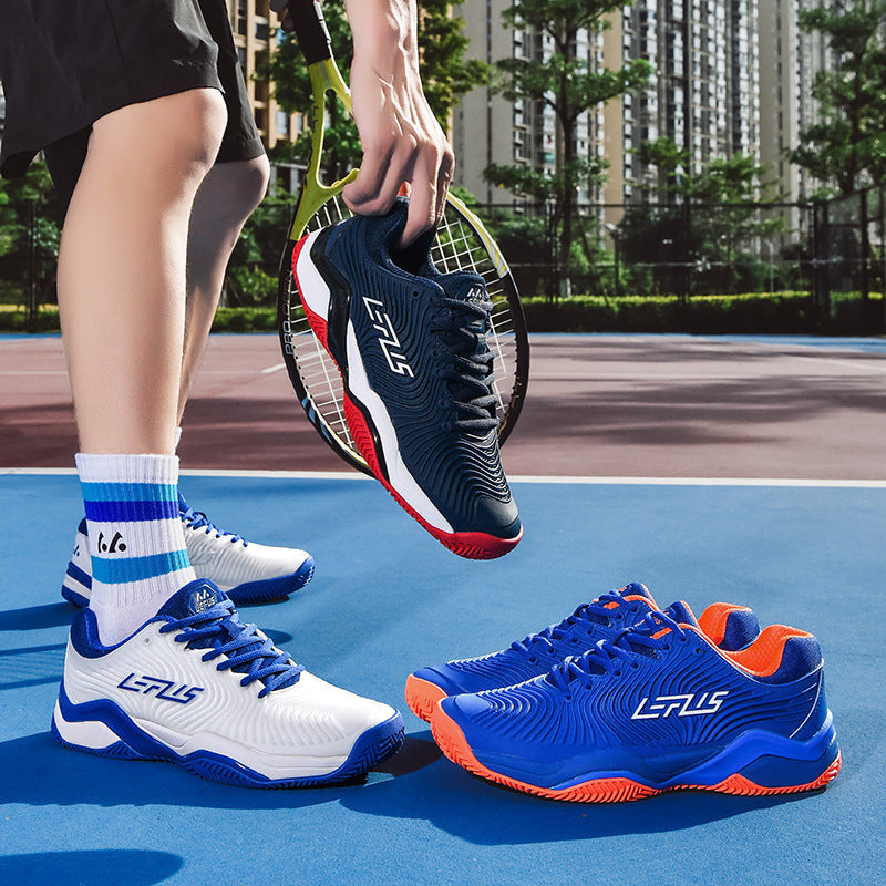 Men's Lace-Up Pickleball/Court Shoes with Textured Rubber Sole