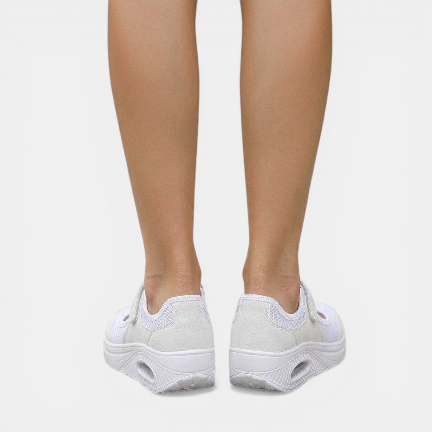 Women's Sneakers Mary Jane Mesh Hook-and-Loop Air-Cushioned Sole