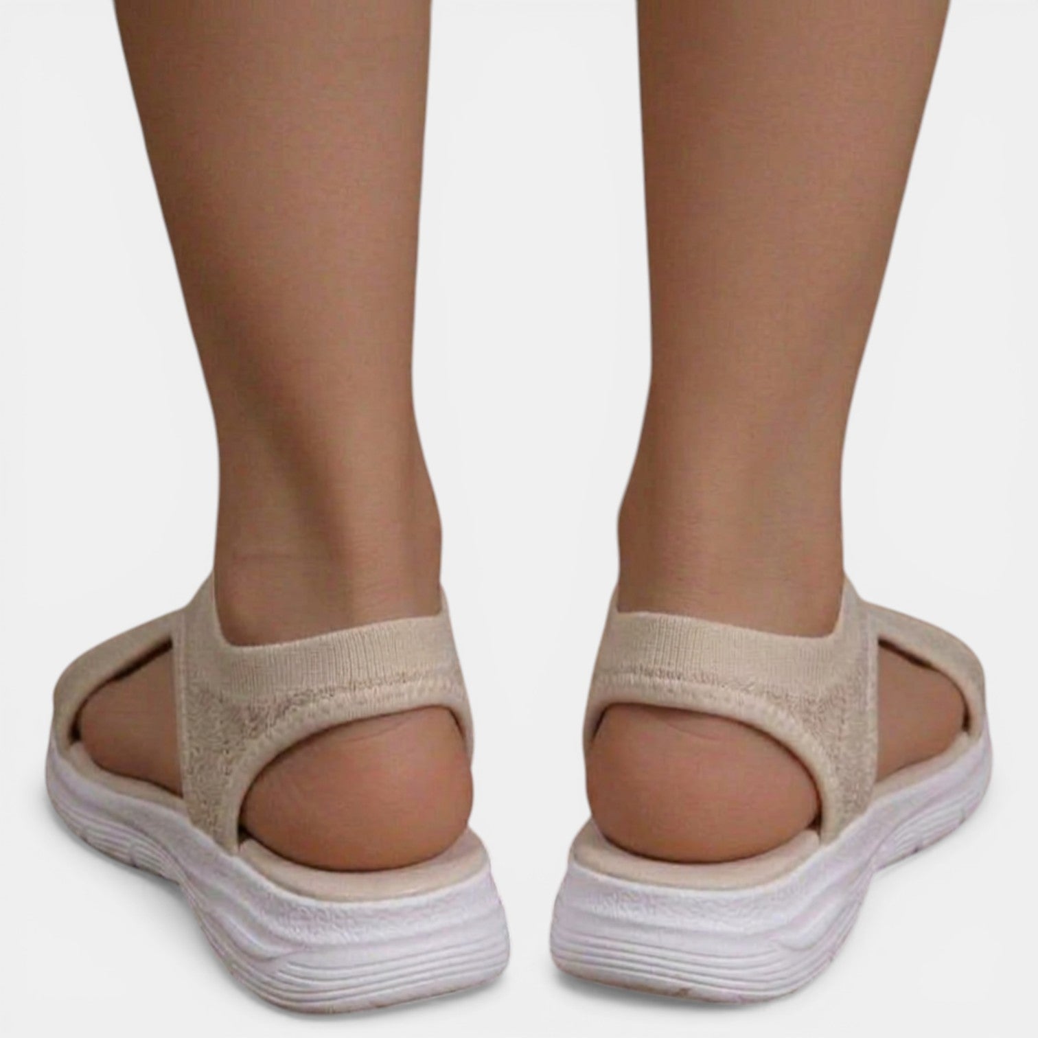 Women's Sandals Slip-On Open-Toe Cutout Slingback Low Wedge