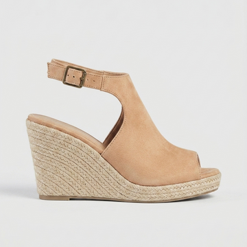 Women's Wedge Sandals Peep-Toe Espadrille Platform Cutout T-Strap