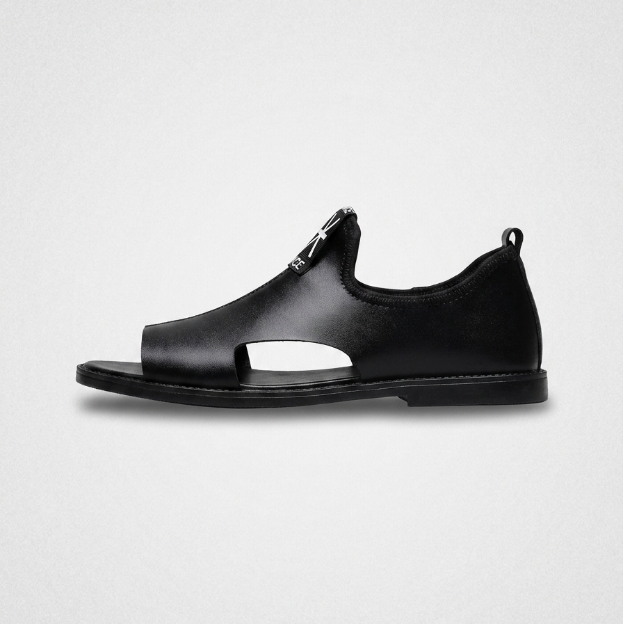 Men's Sandals Open Toe Buckle Strap Flat Sole