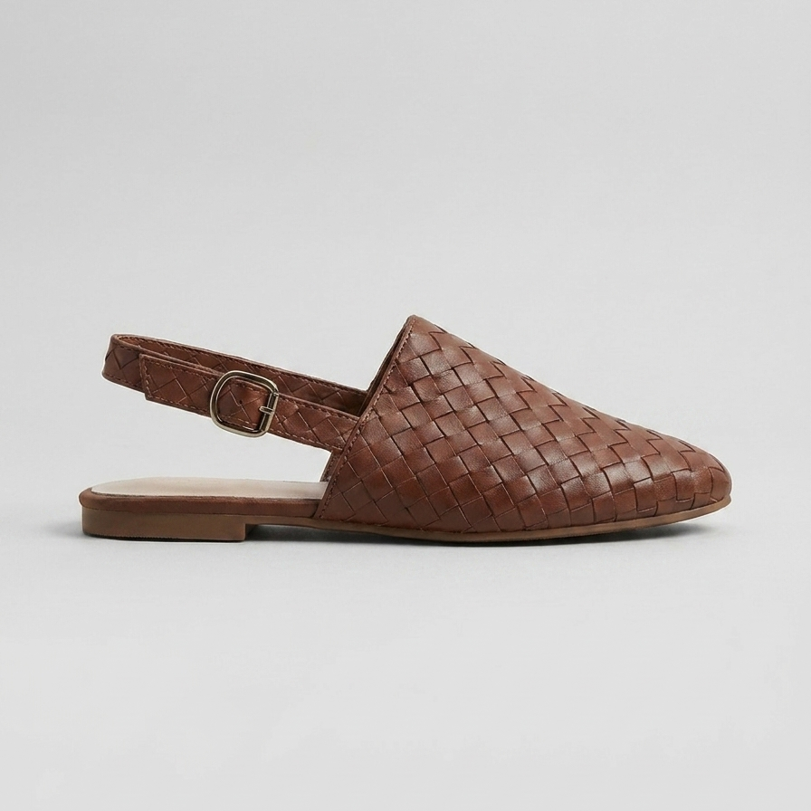 Women's Flats Woven Pointed-Toe Slip-On D'Orsay