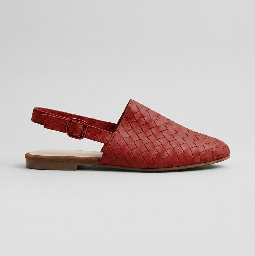Women's Flats Woven Pointed-Toe Slip-On D'Orsay