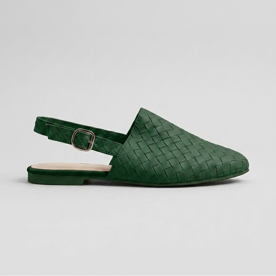 Women's Flats Woven Pointed-Toe Slip-On D'Orsay