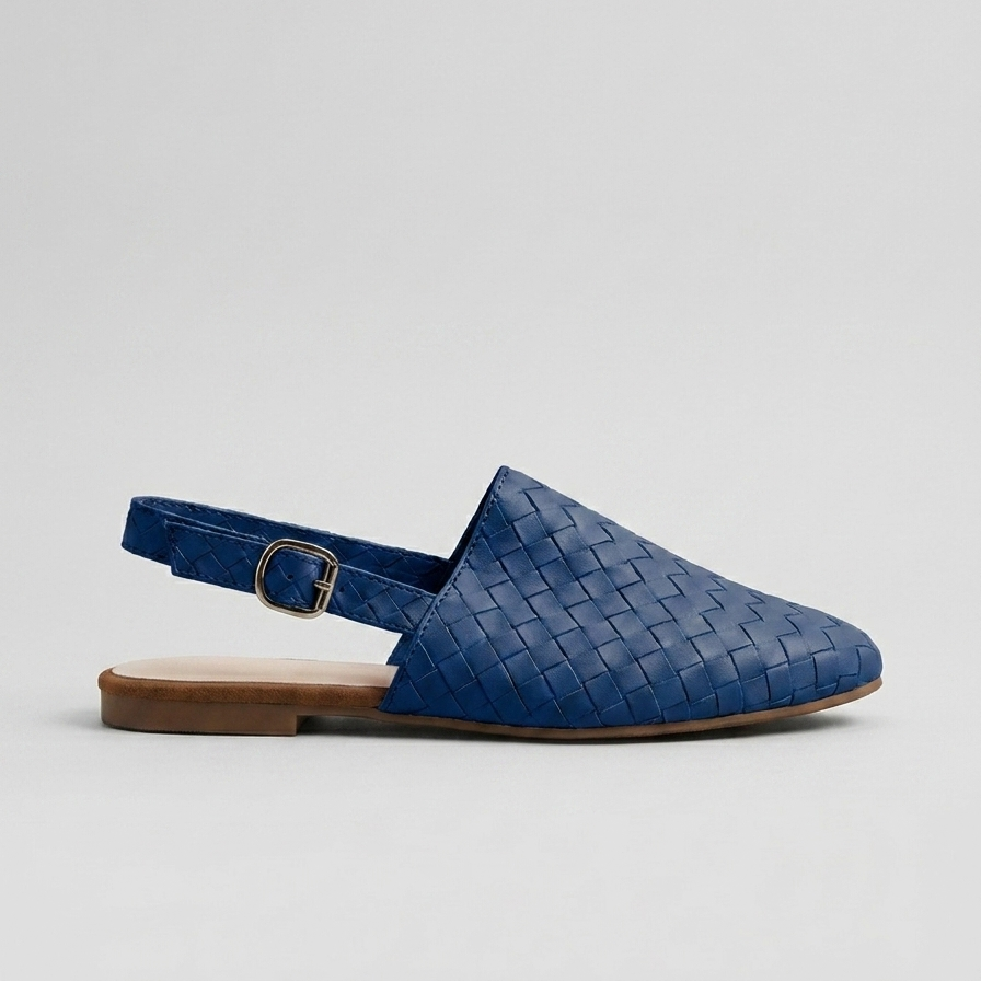 Women's Flats Woven Pointed-Toe Slip-On D'Orsay