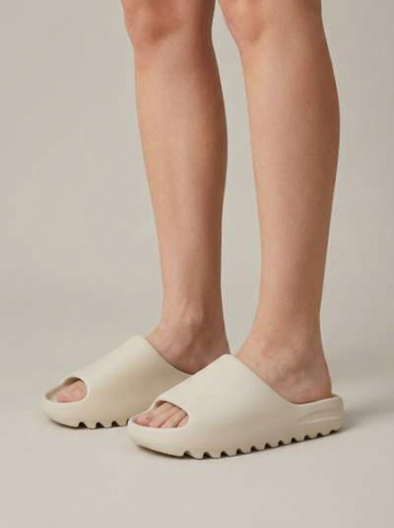 Women's Molded Slide Sandals with Sawtooth Outsole