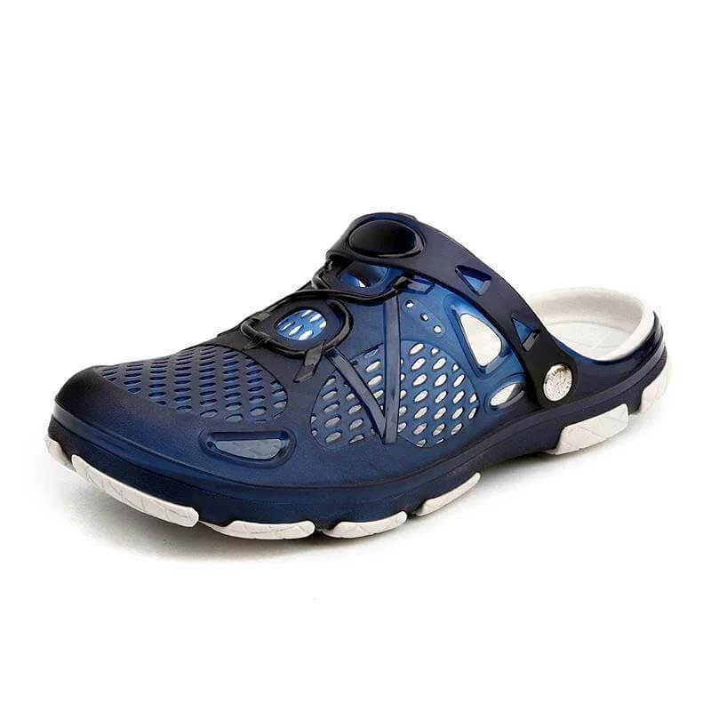 Men’s Ventilated Clog Sandals with Adjustable Heel Strap