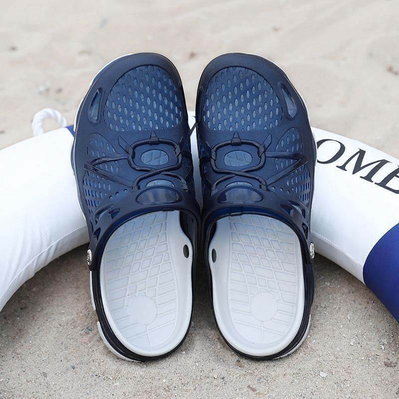 Men’s Ventilated Clog Sandals with Adjustable Heel Strap