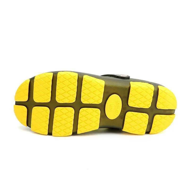 Men’s Ventilated Clog Sandals with Adjustable Heel Strap