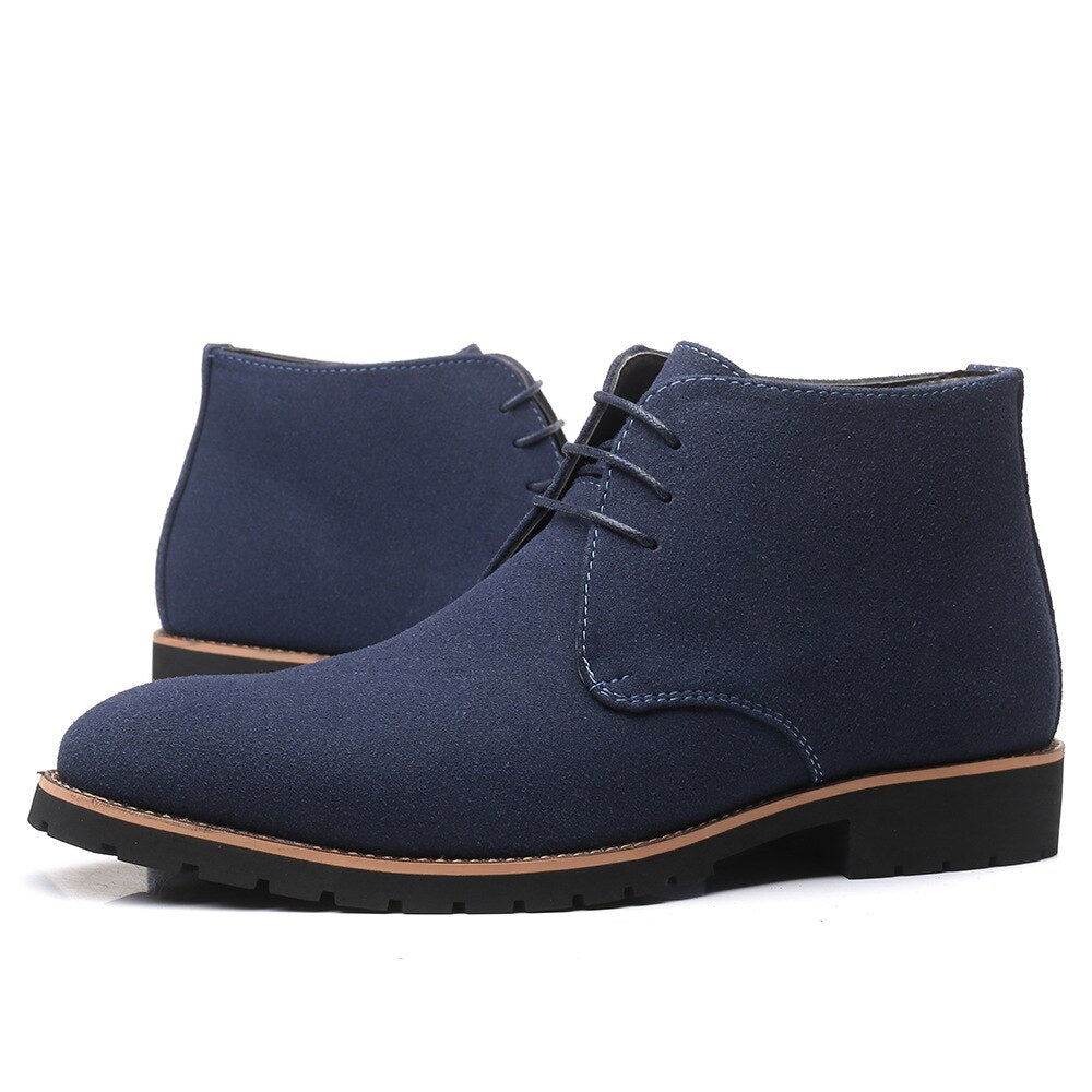 Men’s Refined Lace-Up and Chelsea Boots with Structured Sole