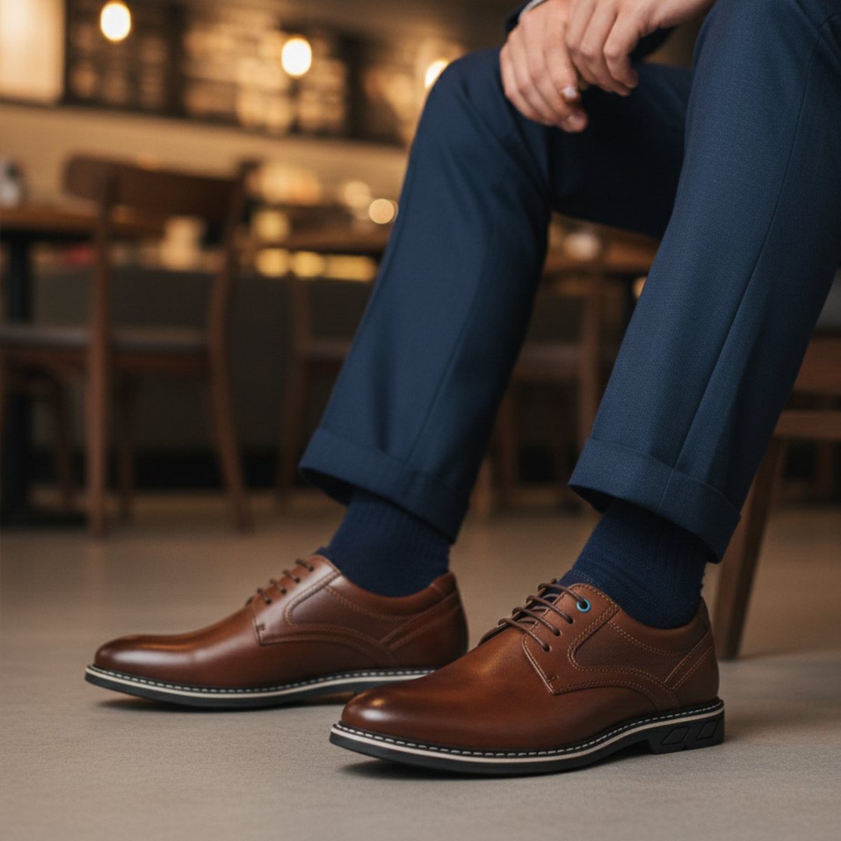 Men’s Classic Derby Shoes – Refined Everyday Lace-Up Design