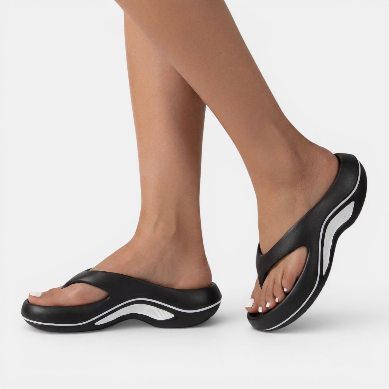 Women's Sandals Slip-On Thong Platform Wedge Sole