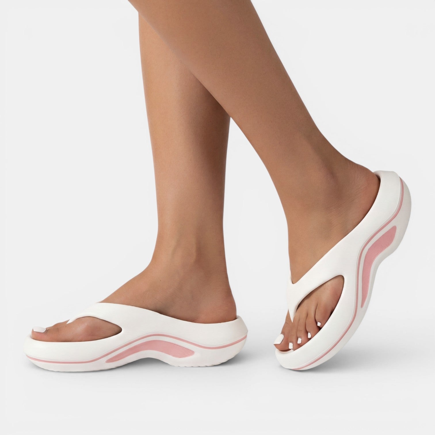Women's Sandals Slip-On Thong Platform Wedge Sole