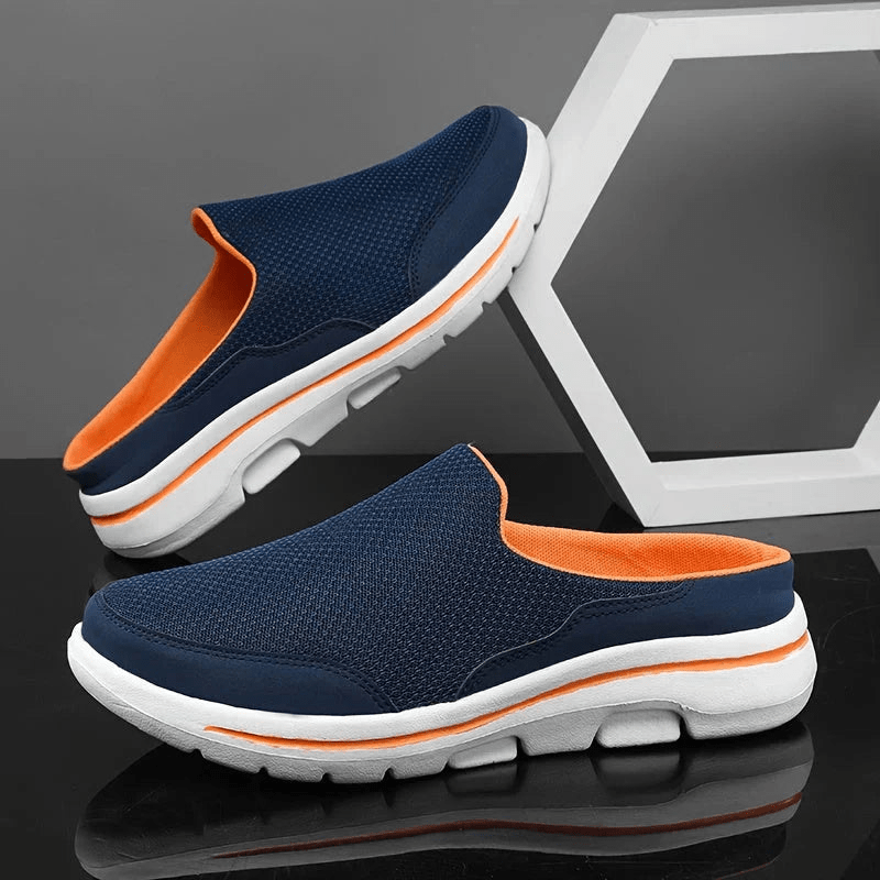 Men's Slip-On Mesh Clogs - Round Toe - Chunky Athletic Sole