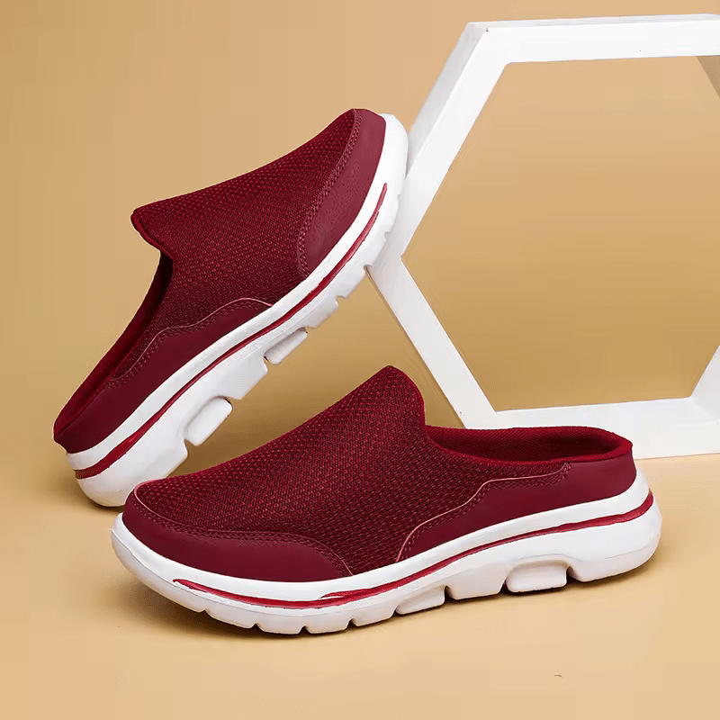Men's Slip-On Mesh Clogs - Round Toe - Chunky Athletic Sole