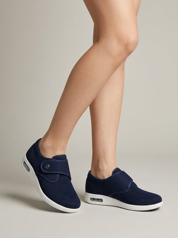 Women's Slip-On Sneakers with Adjustable Strap and Platform Sole
