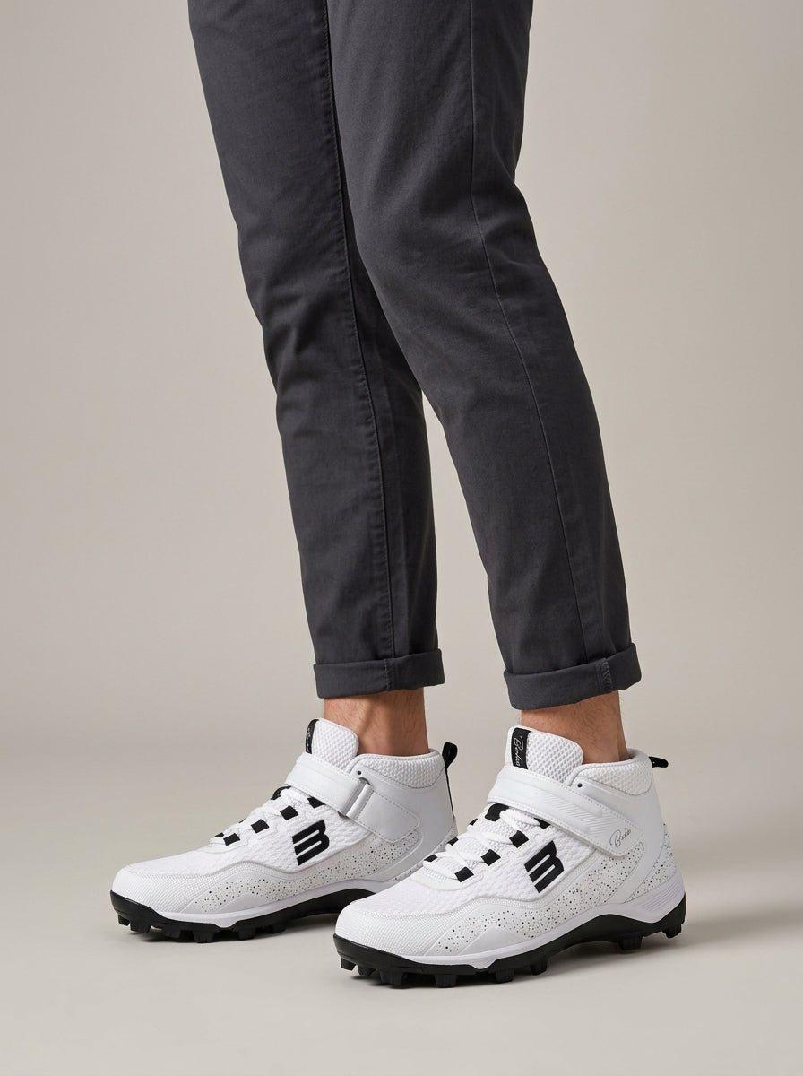 Men's High-Top Wrestling Shoes Ankle Height Lace-Up Athletic