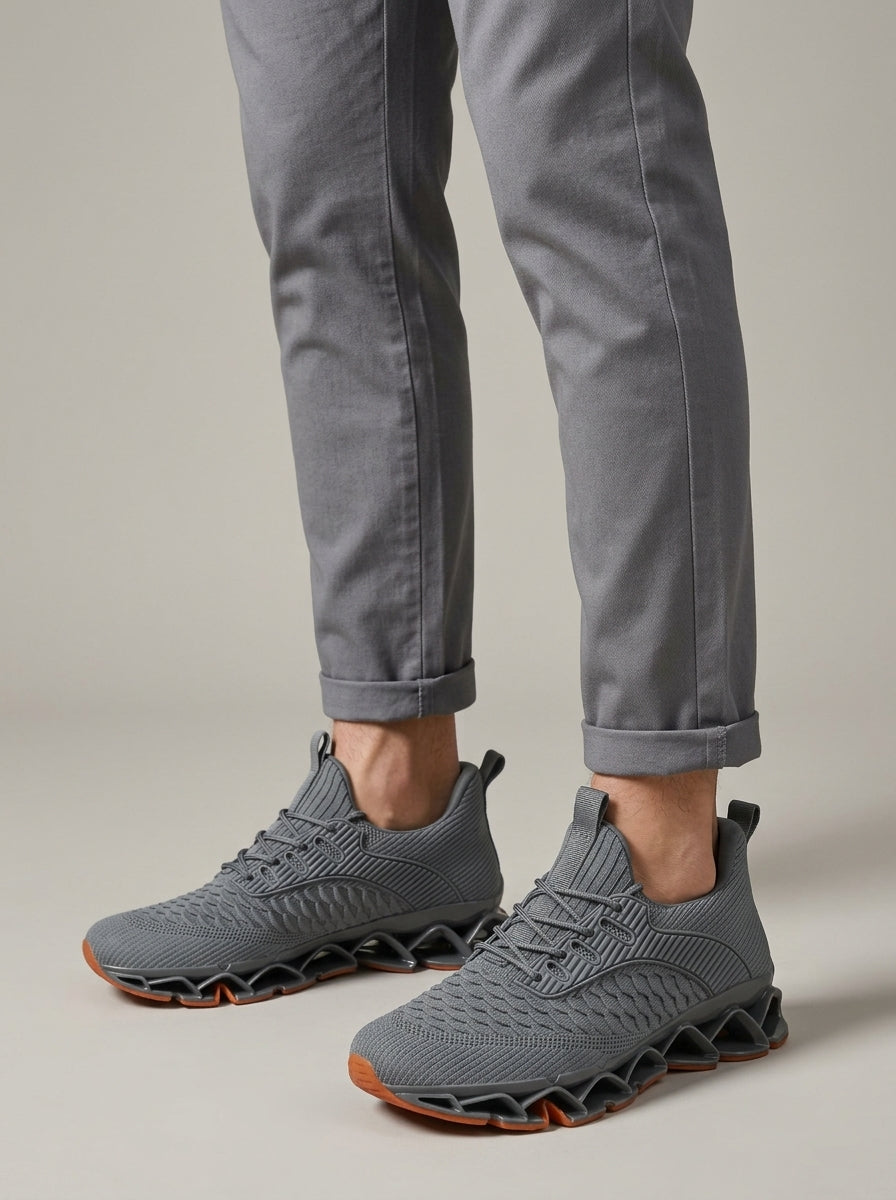 Men's Sneakers Low-Top Lace-Up Fabric Upper Casual Athletic