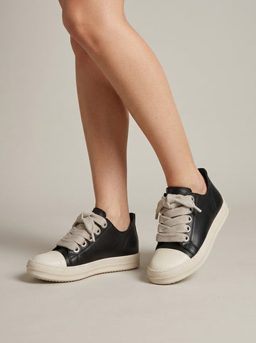 Women's Low-Top Sneakers with Contrast Toe Cap