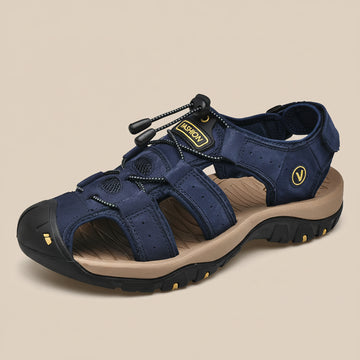 Men’s Closed-Toe Outdoor Sandals with Adjustable Strap System