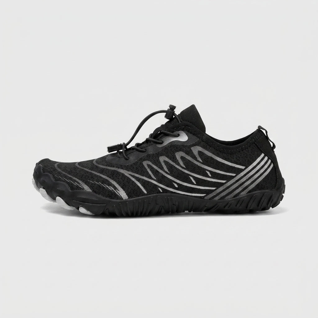 Men's Barefoot Shoes Lace-Up Low-Top Flexible Rubber Sole