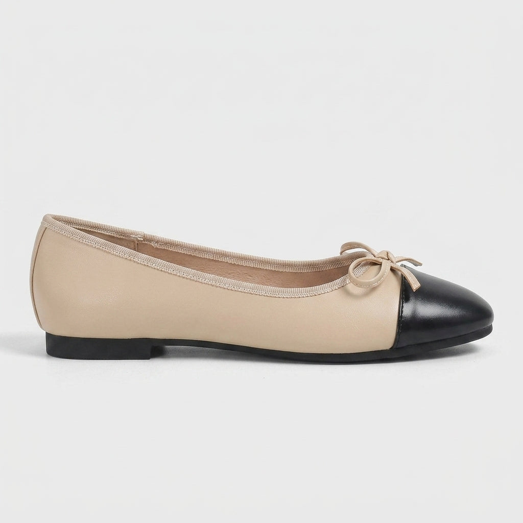 Women's Flats Square Toe Bow Detail Slip-On Ballet