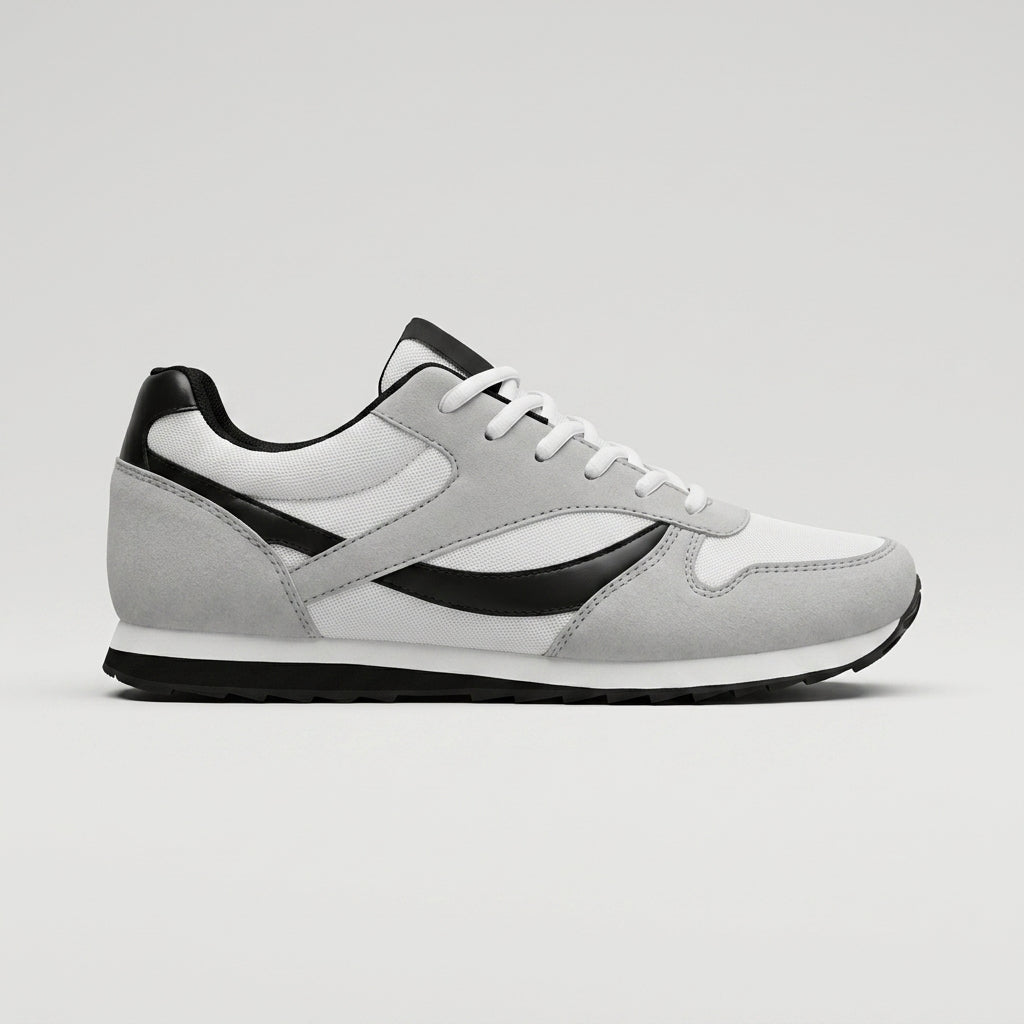 Men's Sneakers Low-Top Retro Lace-Up Breathable Fabric Upper