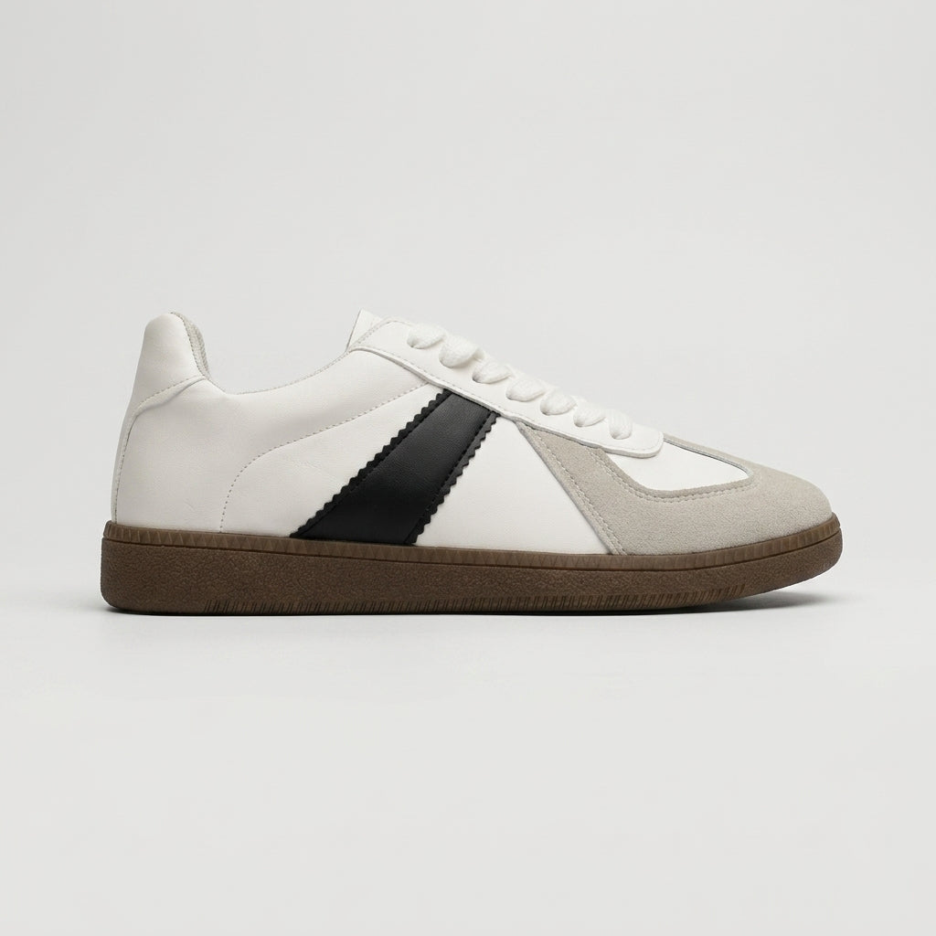 Women's Sneakers Low-Top Retro Basketball-Inspired Lace-Up