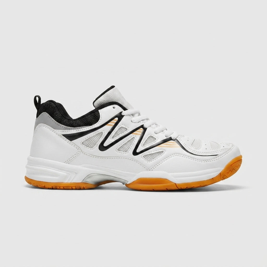 Men's Lace-Up Pickleball/Court Shoes with Mesh Panels and Gum Sole