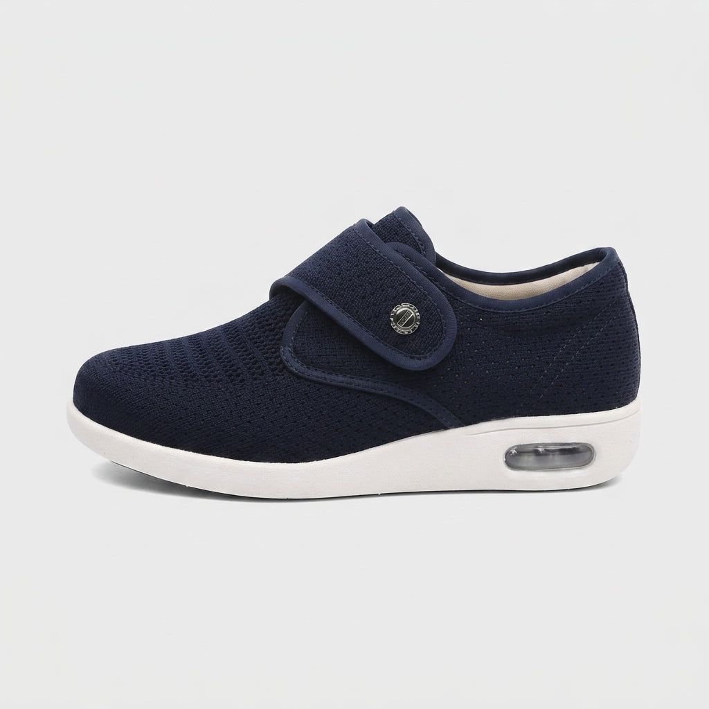 Women's Slip-On Sneakers with Adjustable Strap and Platform Sole
