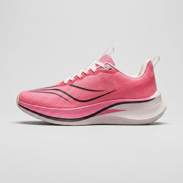 Women's Lace-Up Running Max Cushion Sneakers - Round Toe Curved Sole