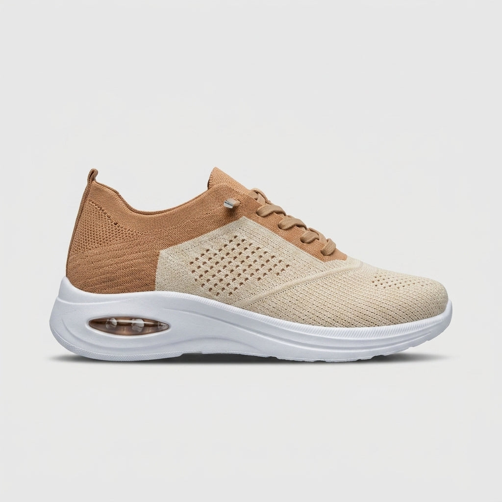 Women's Sneakers Mesh Lace-Up Air Cushion Platform Sole