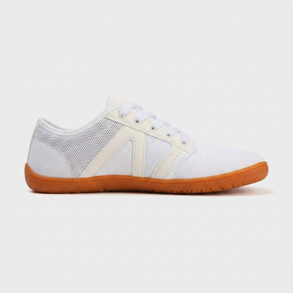 Men's Barefoot Sneakers Canvas Low-Top Lace-Up Gum Sole Round Toe