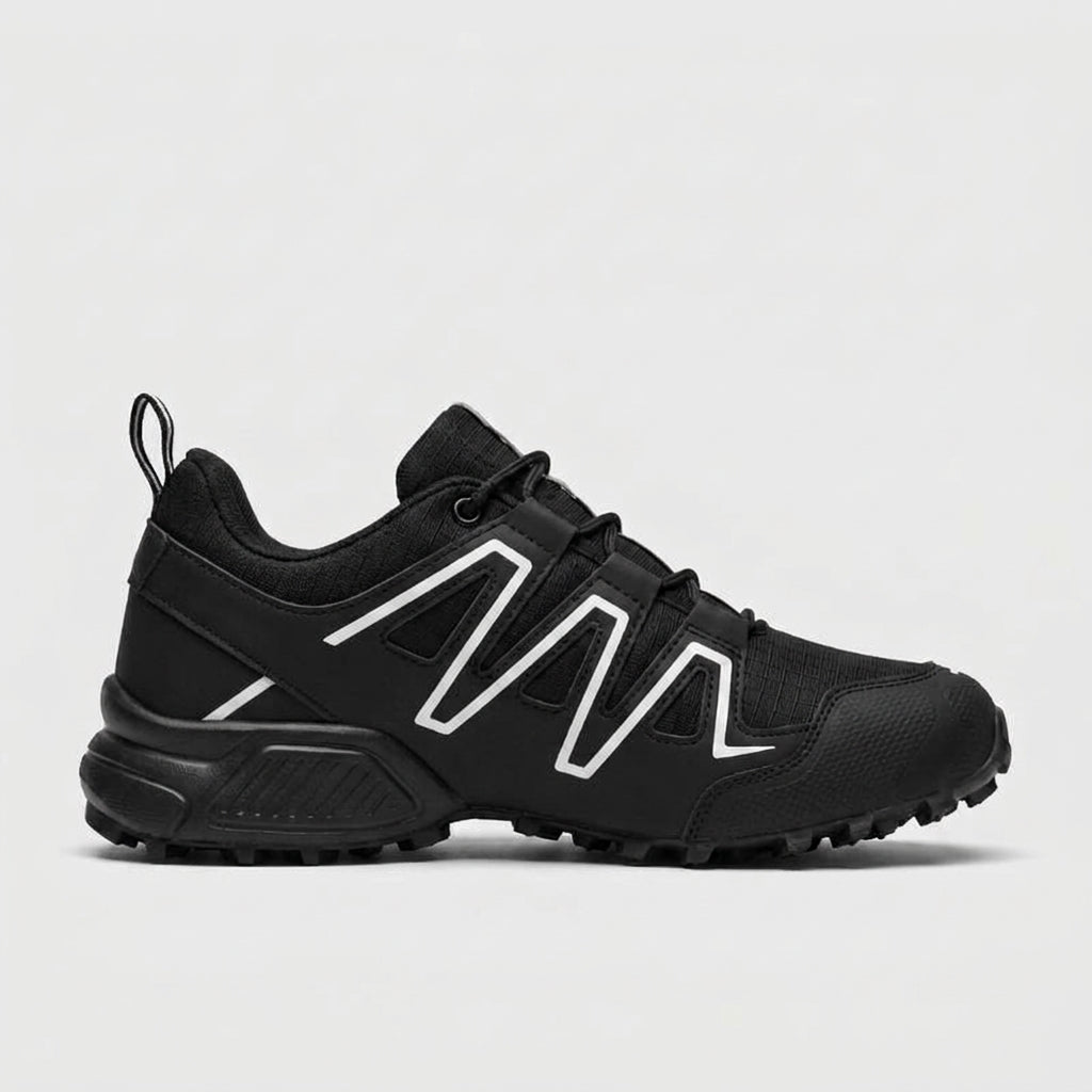 Men's Trail Low Top Sneakers - Lace-Up - Mesh and Overlay Upper