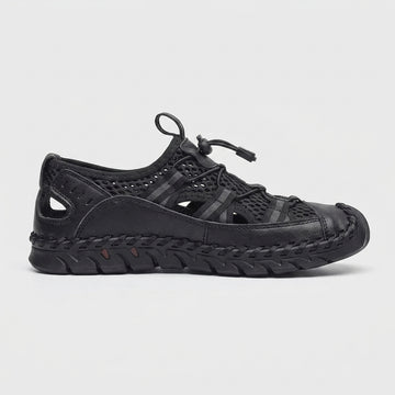 Men’s Closed Toe Mesh Outdoor Sandals - Elastic Lace System