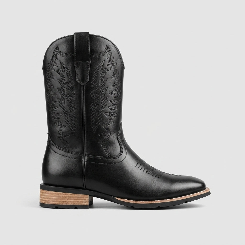 Men's Boots Slip-On High-Top Chelsea Ankle Rubber Sole