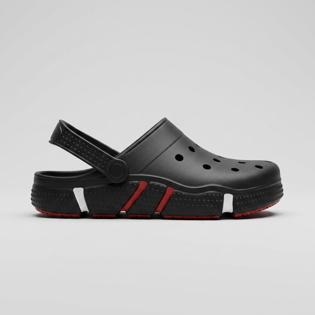 Men's Slippers Slip-On Cross-Strap Arch Support Lightweight