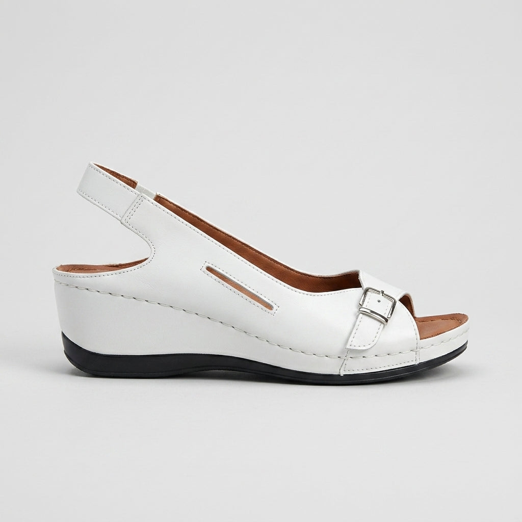 Women's Wedges Open-Toe Slingback Buckle Strap Platform Sandals