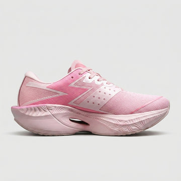 Women's Lace-Up Running Sneakers - Round Toe - Curved Sole - Max Cushion