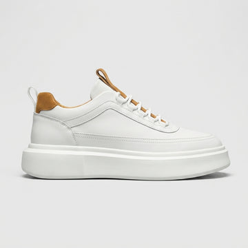Men's Low-Top Lace Up Sneakers - Round Toe - Chunky Platform Sole