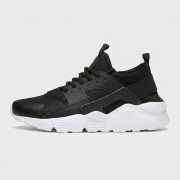 Men’s Low-Top Sneakers with Rounded Toe - Lace-Up Closure