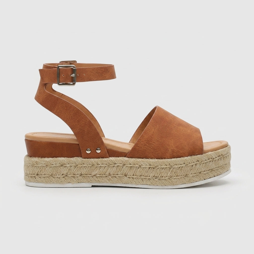 Women's Wedges Platform Espadrille Ankle Strap Sandals