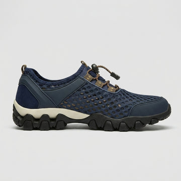 Men's Sneakers Lace-Up Low-Top Soft Sole Casual Walking Shoes