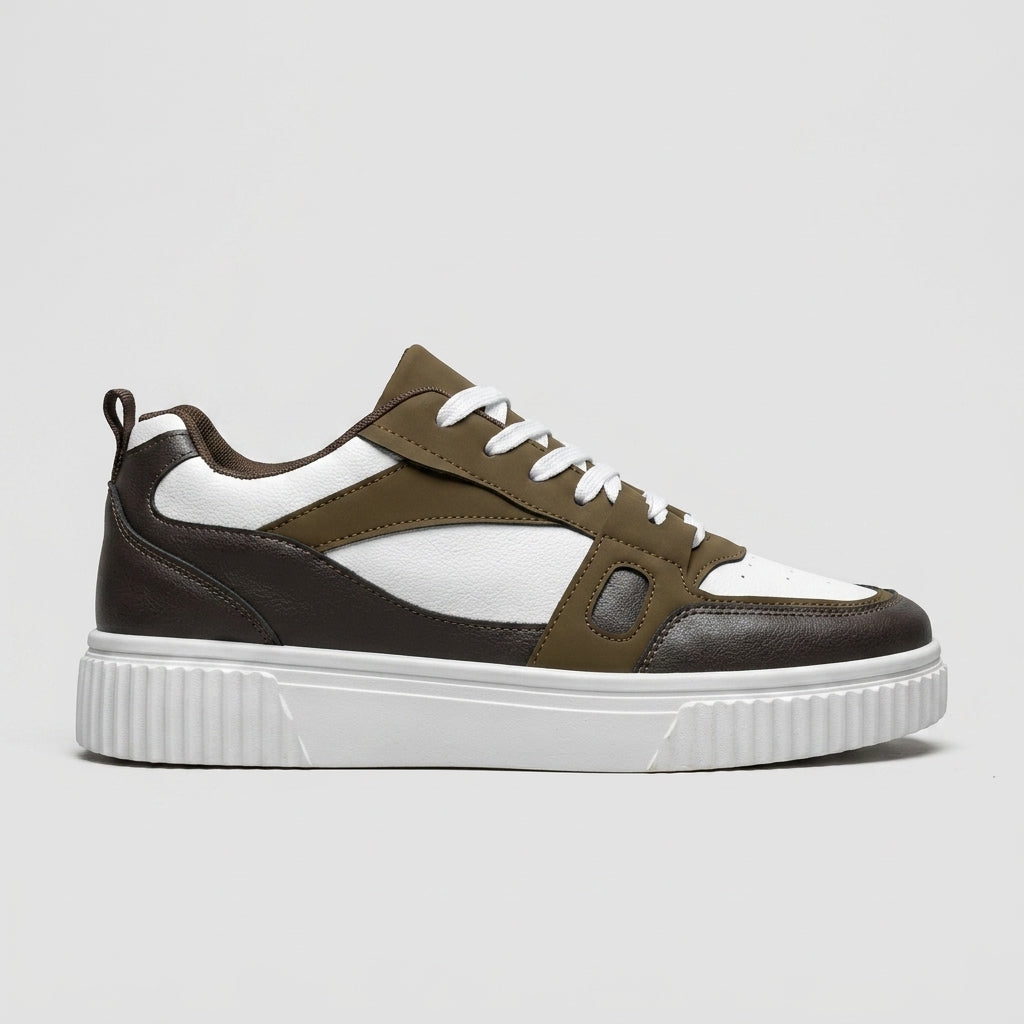 Men's Sneakers Low-Top Retro Basketball Style Lace-Up Casual
