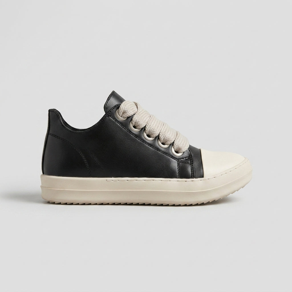 Women's Low-Top Sneakers with Contrast Toe Cap